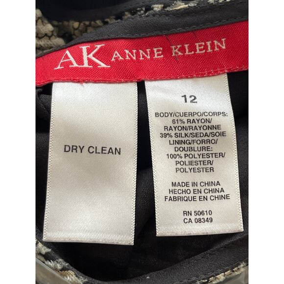 y2k Silk Midi Skirt Velvet Burnout Size 12 Black Silver Whimsigoth Office Siren - Picture 9 of 10